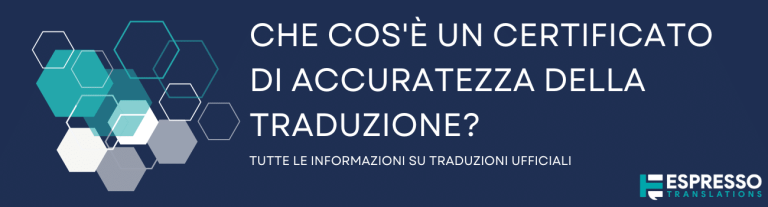 Traduzioni verbali accuratezza e qualità in italiano